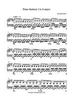 Piano Fantasia No.3 in A major