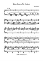 Piano Fantasia No.5 in G minor