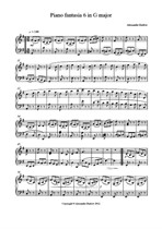 Piano Fantasia No.6 in G major