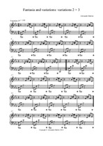 Fantasia and variations in C minor (Variations 2 and 3)